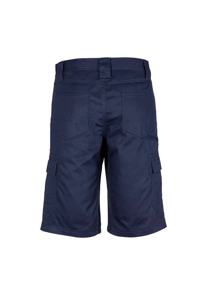 Mens Midweight Drill Cargo Short Navy back