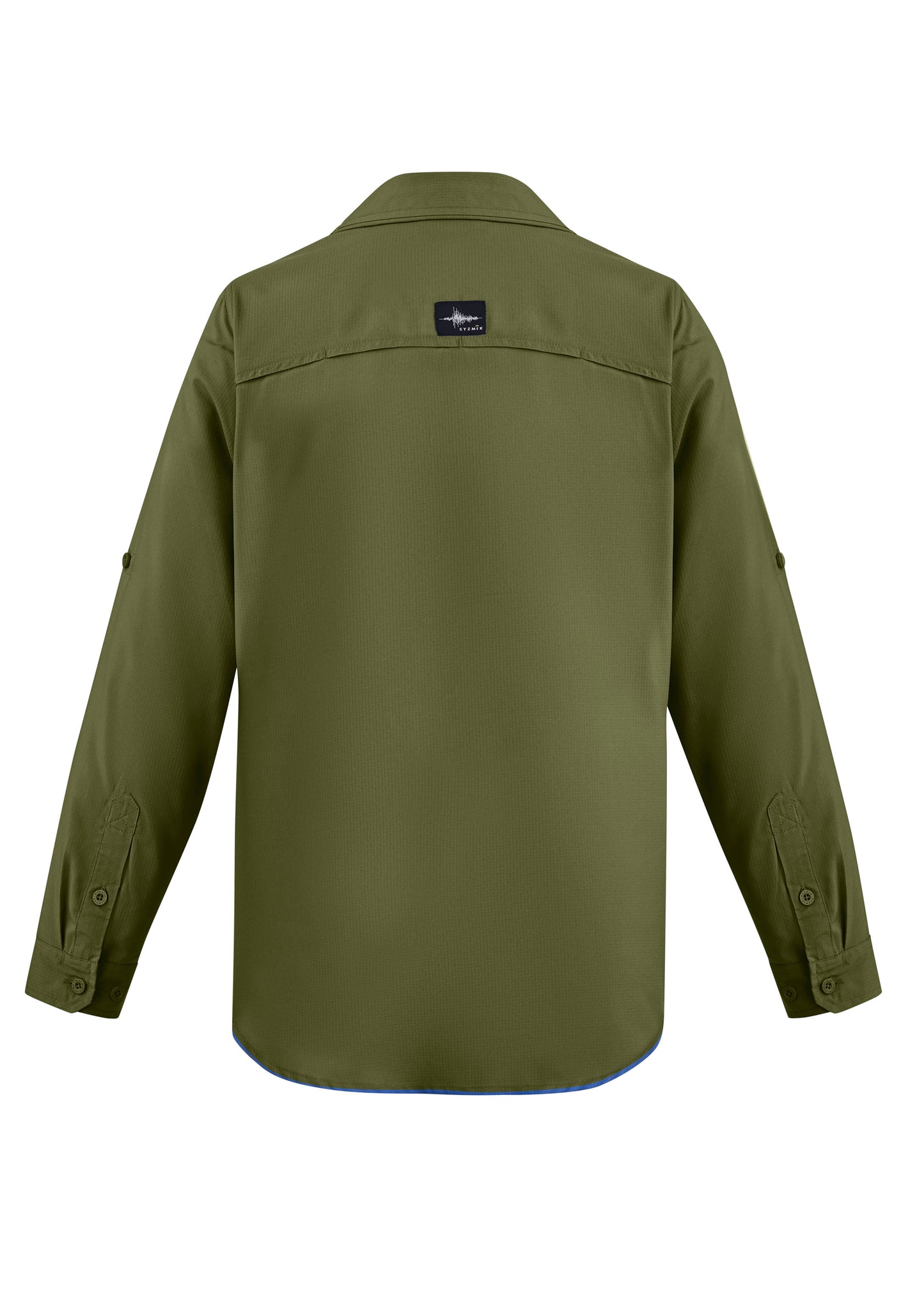 Mens Outdoor Long Sleeve Shirt Army back