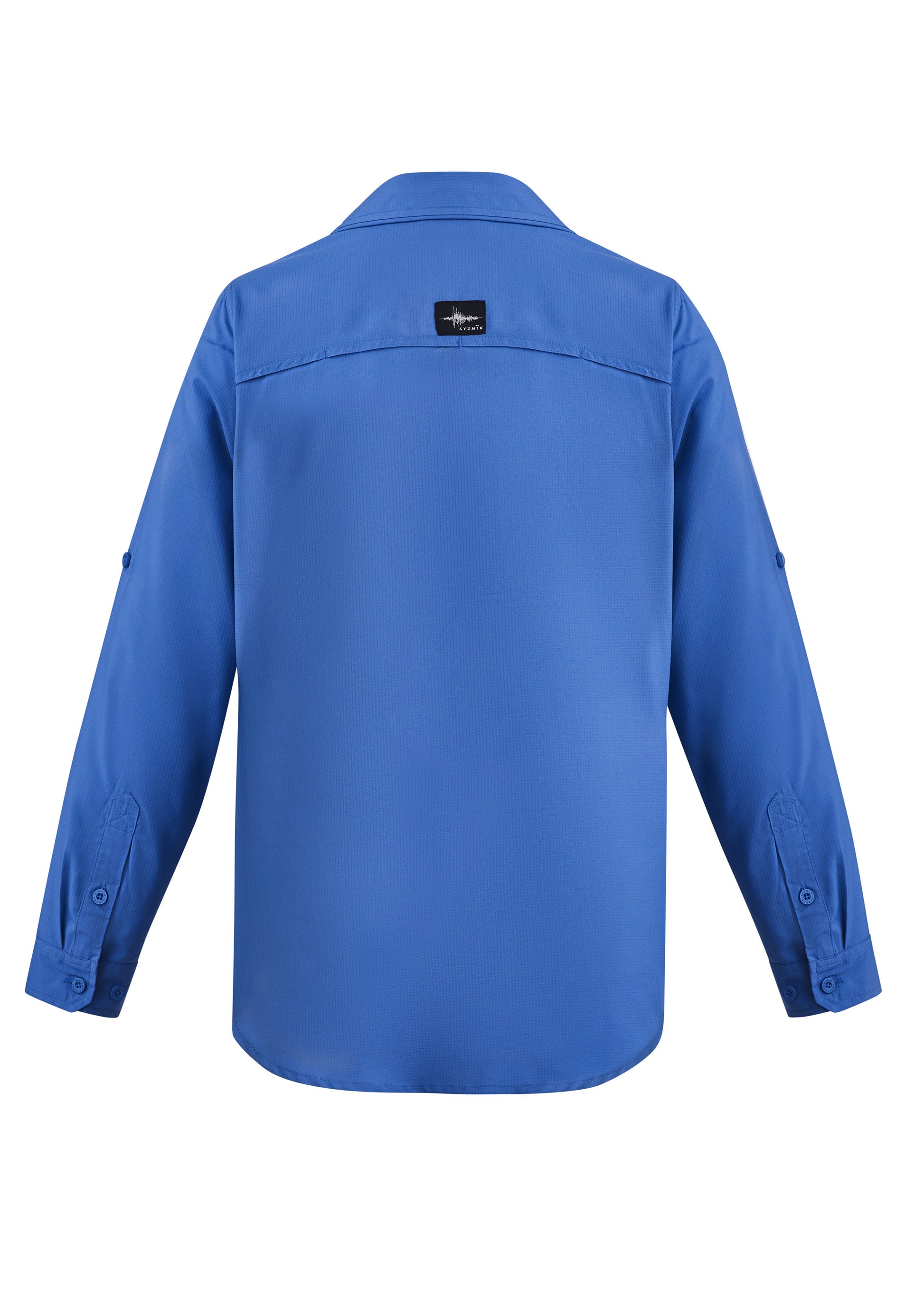Mens Outdoor Long Sleeve Shirt Blue back