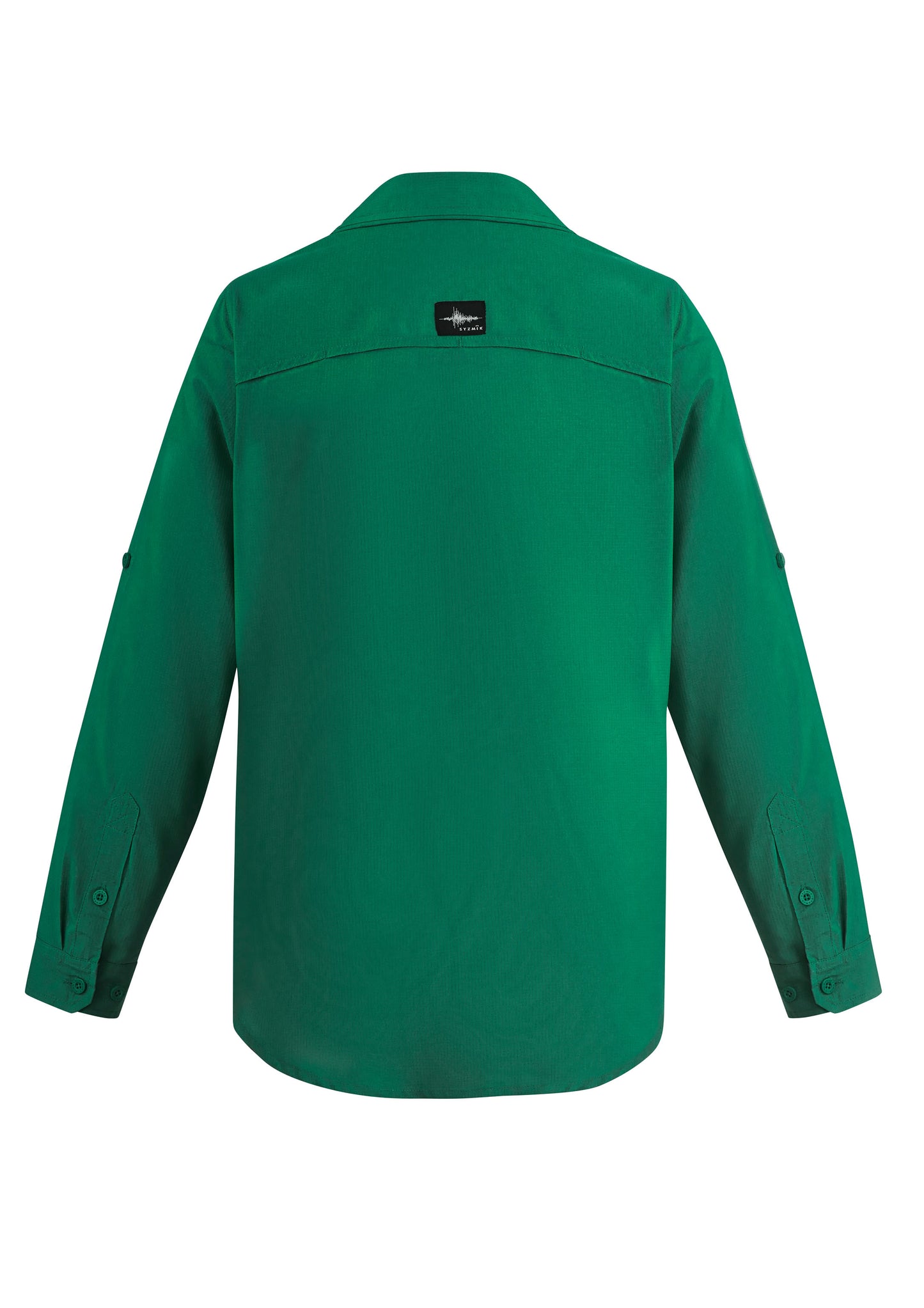 Mens Outdoor Long Sleeve Shirt Green back