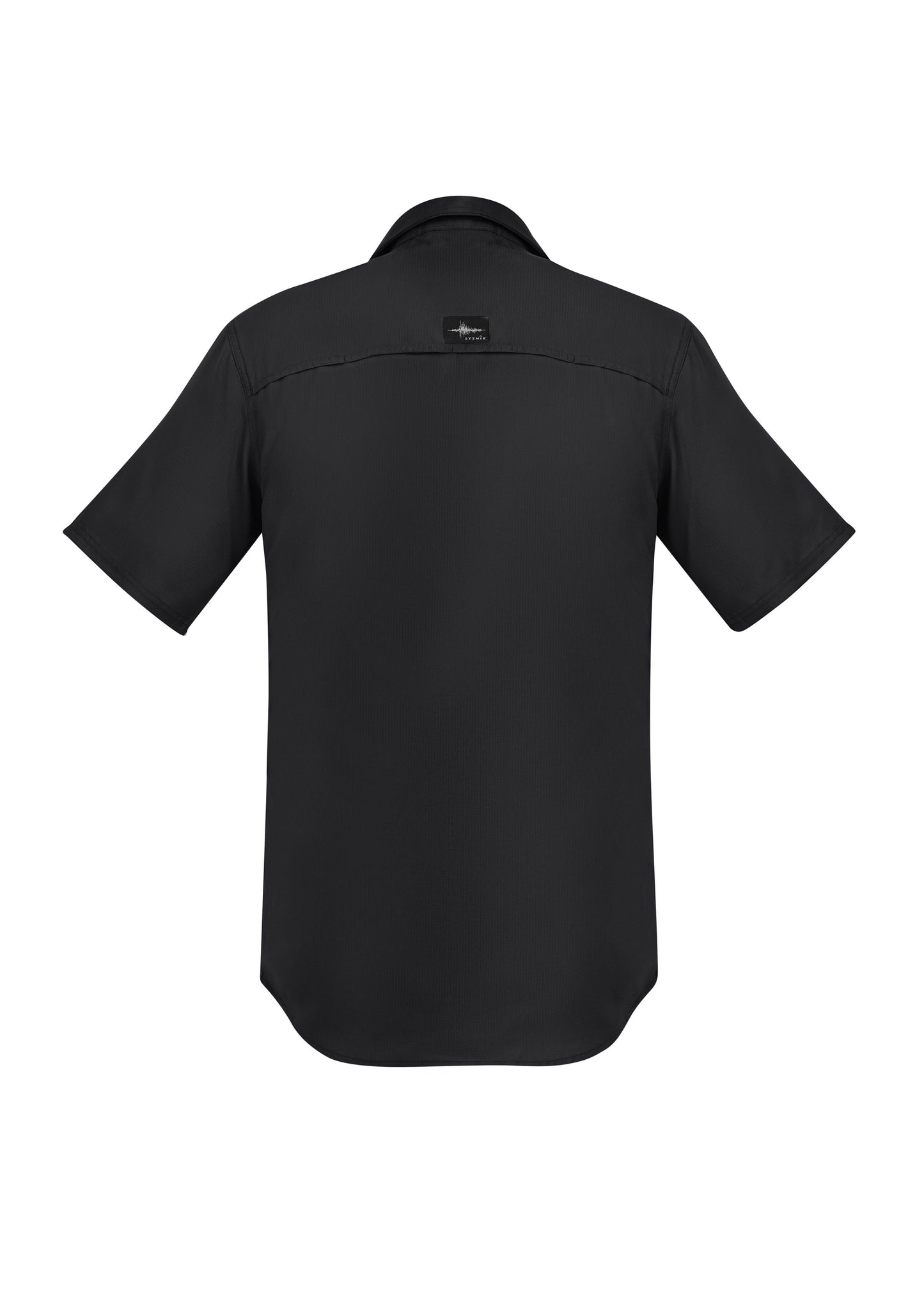 Mens Outdoor Short Sleeve Shirt Black back
