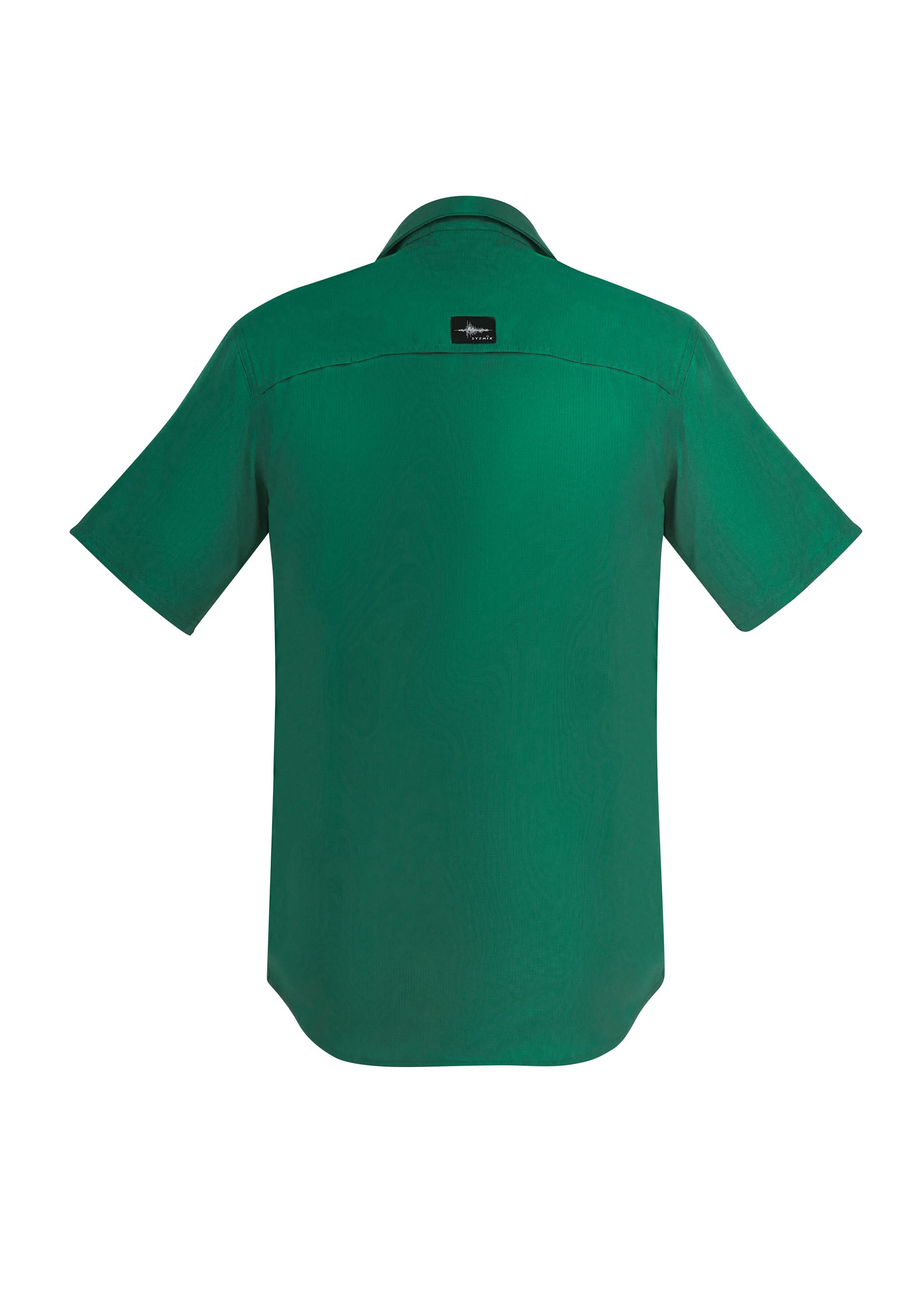 Mens Outdoor Short Sleeve Shirt Green back