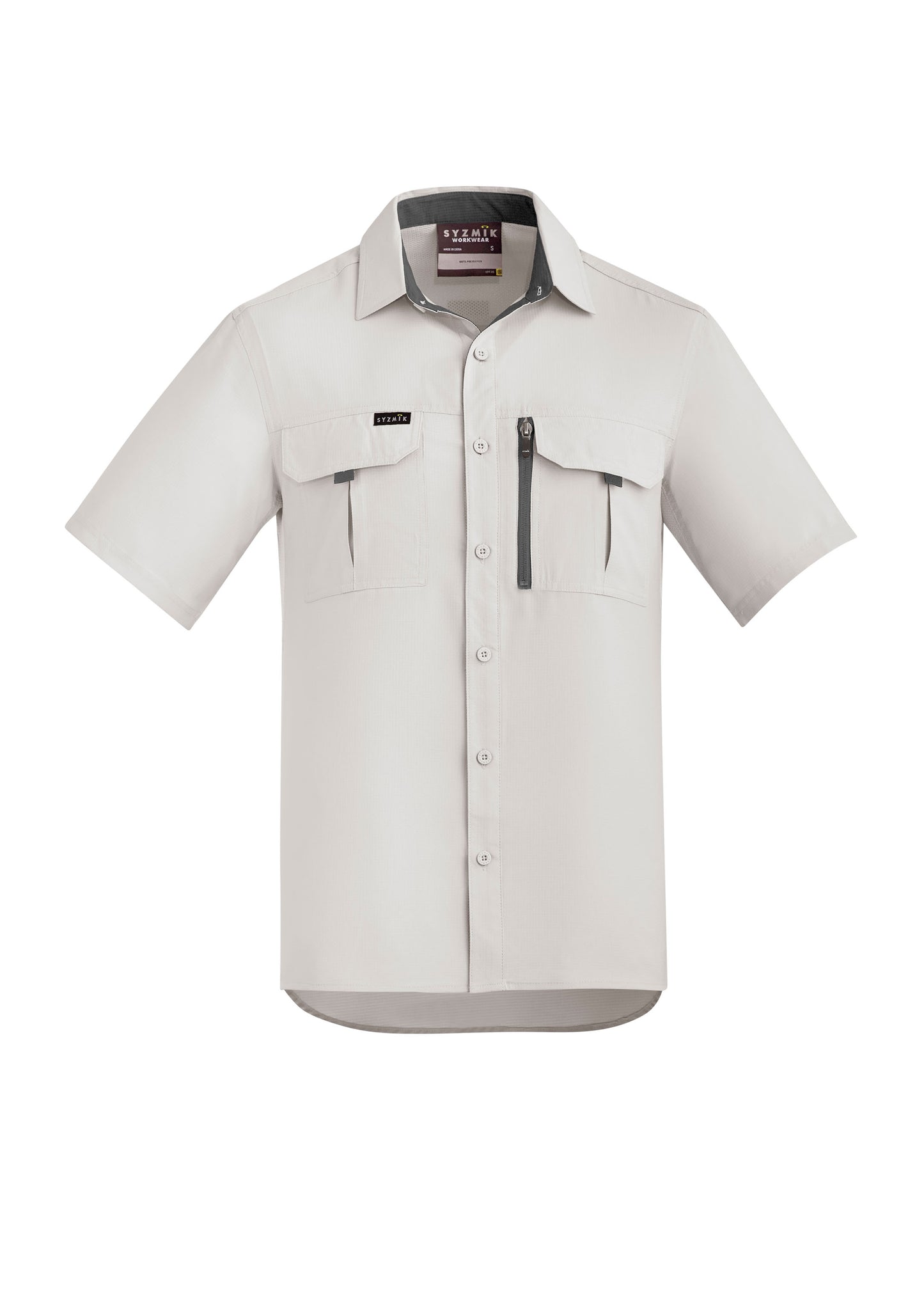 Mens Outdoor Short Sleeve Shirt Natural front