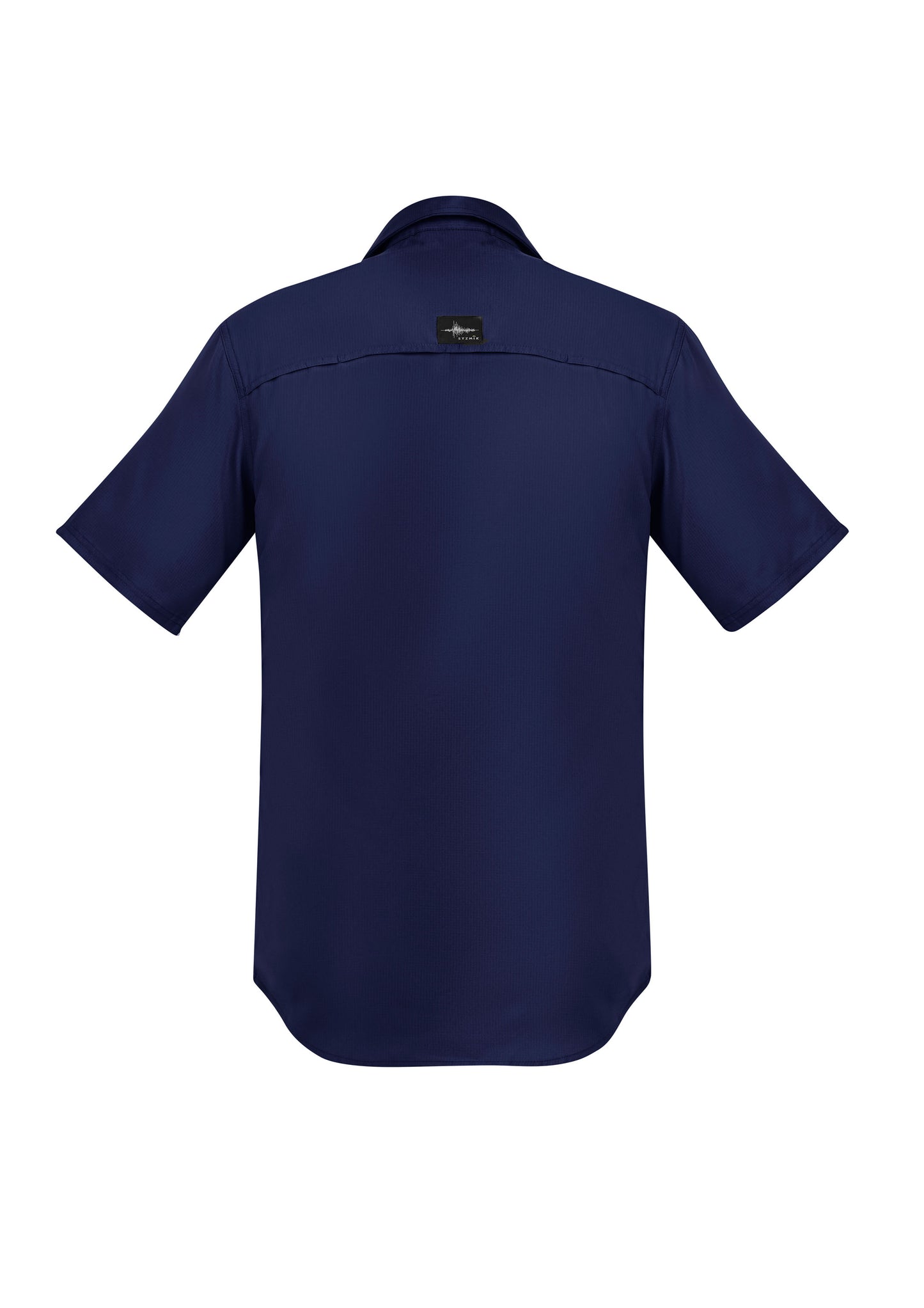 Mens Outdoor Short Sleeve Shirt Navy back