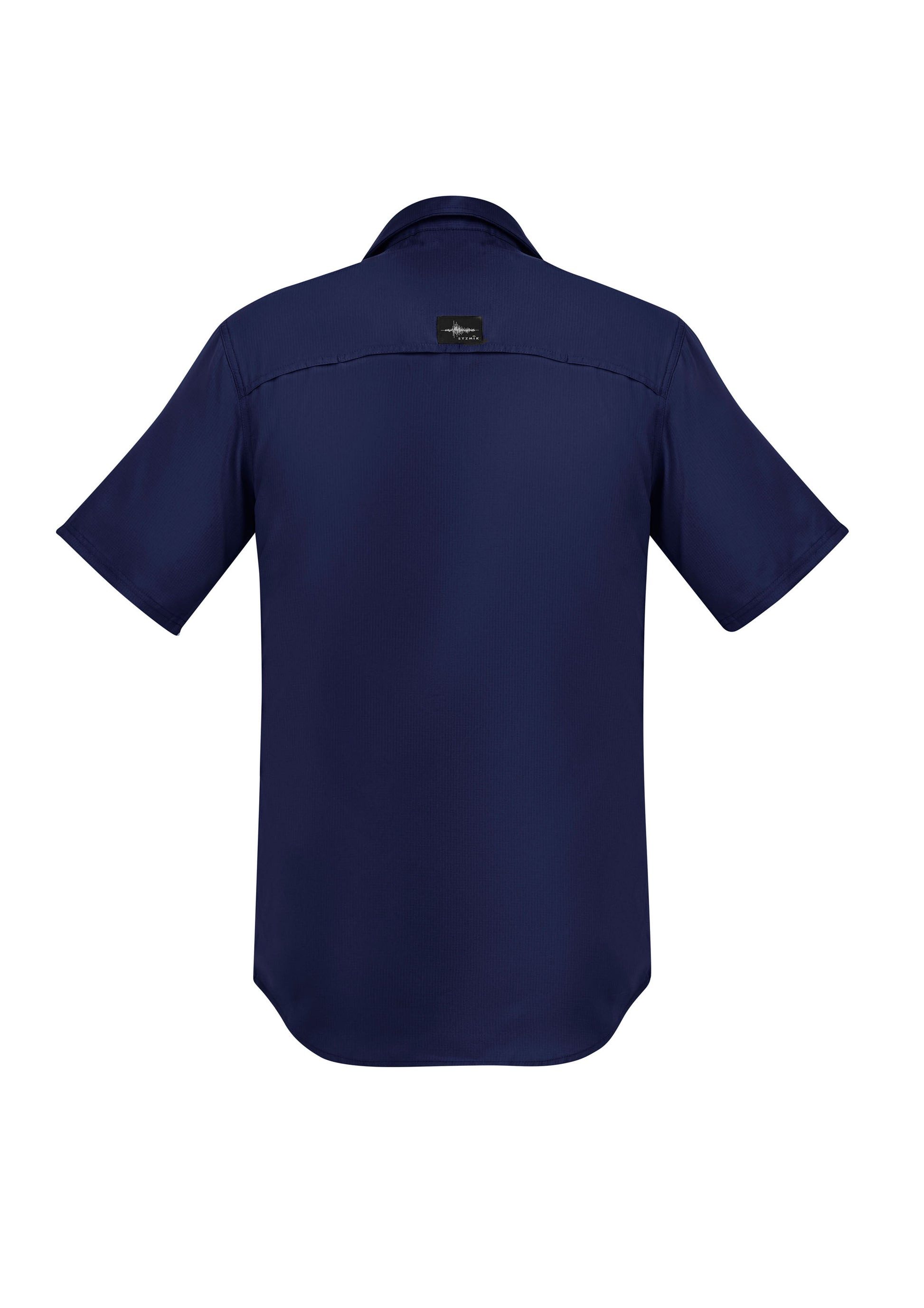 Mens Outdoor Short Sleeve Shirt Navy back
