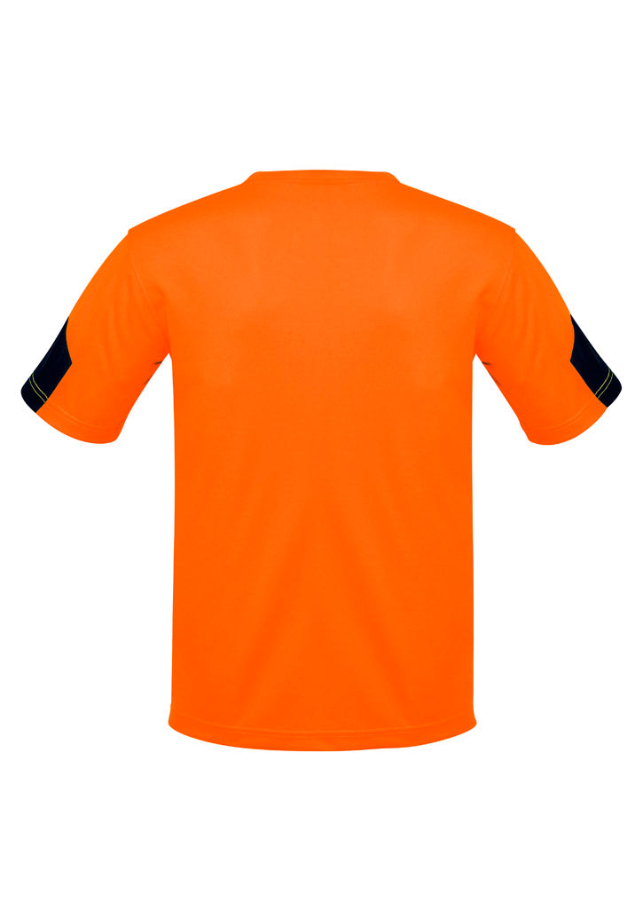 Mens Hi Vis Squad Tee Orange/Navy back