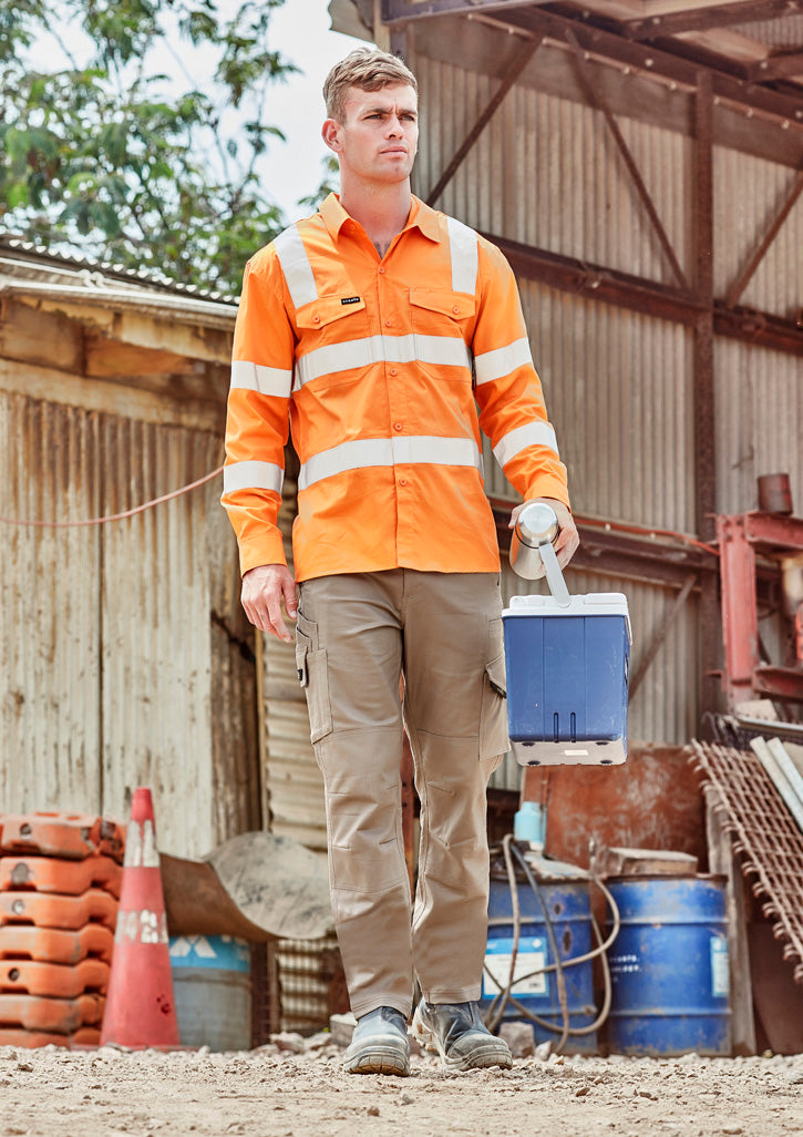 Mens Bio Motion VIC Rail Long Sleeve Shirt Vic Rail Orange back