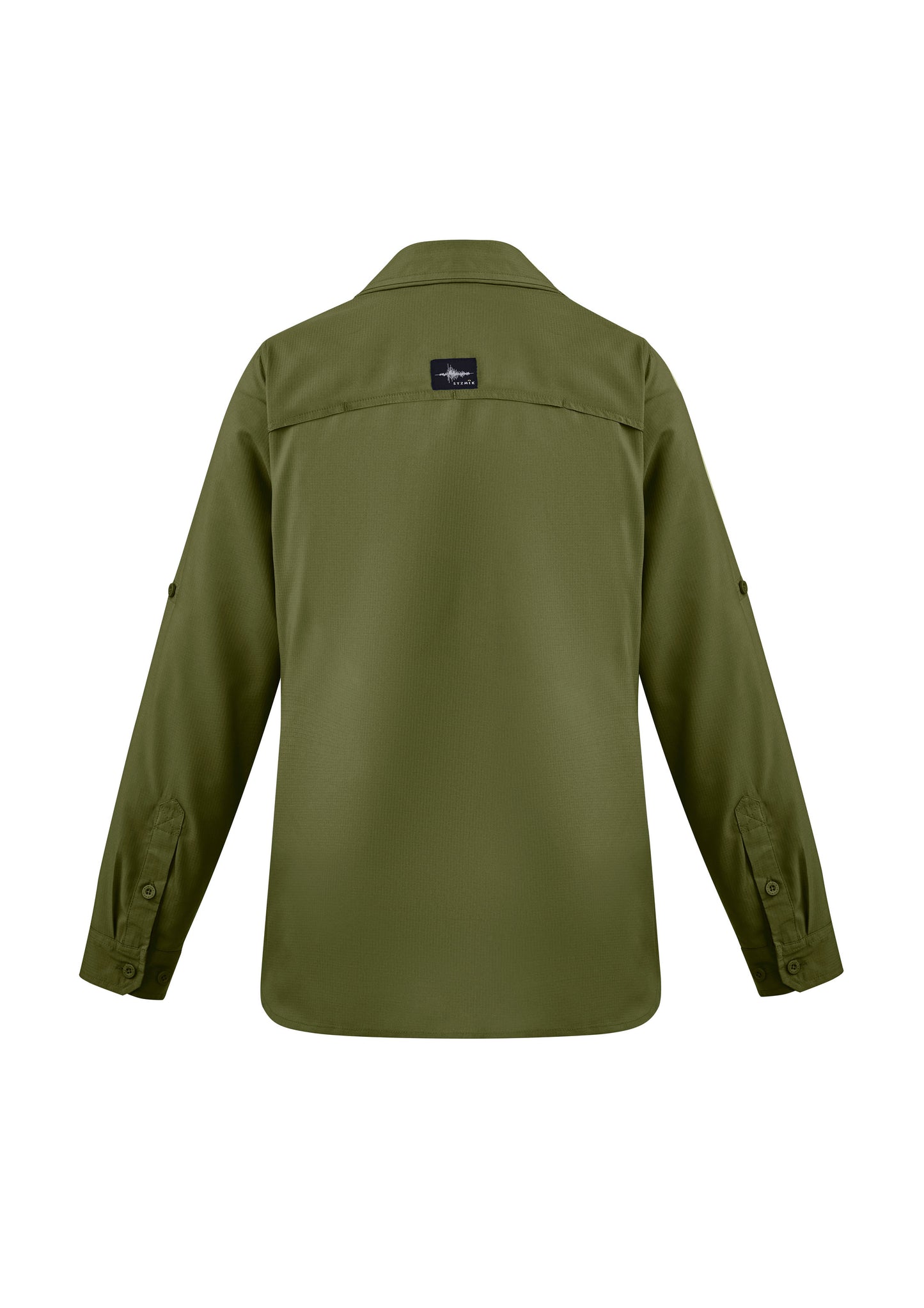 Womens Outdoor Long Sleeve Shirt Army back