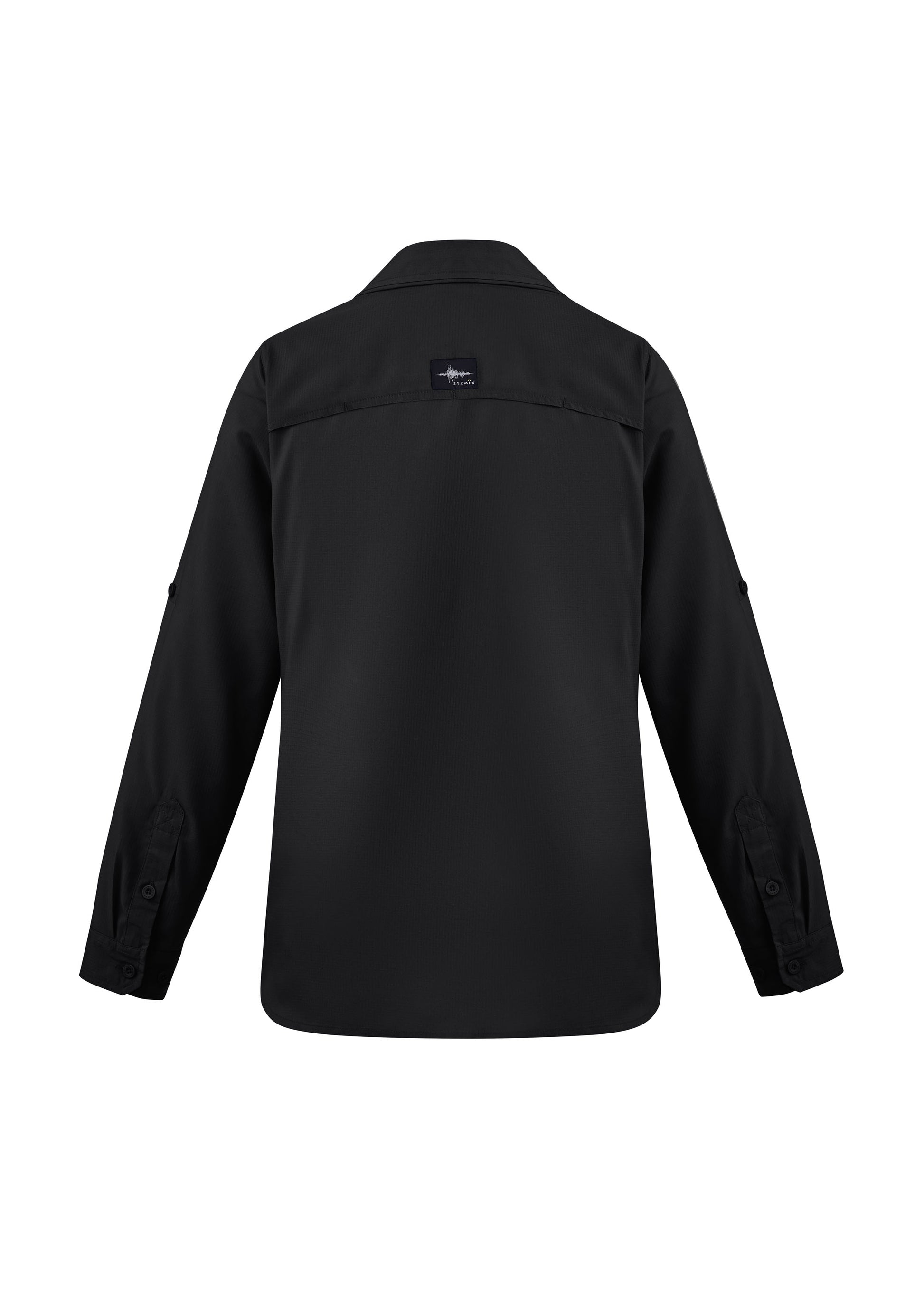 Womens Outdoor Long Sleeve Shirt Black back