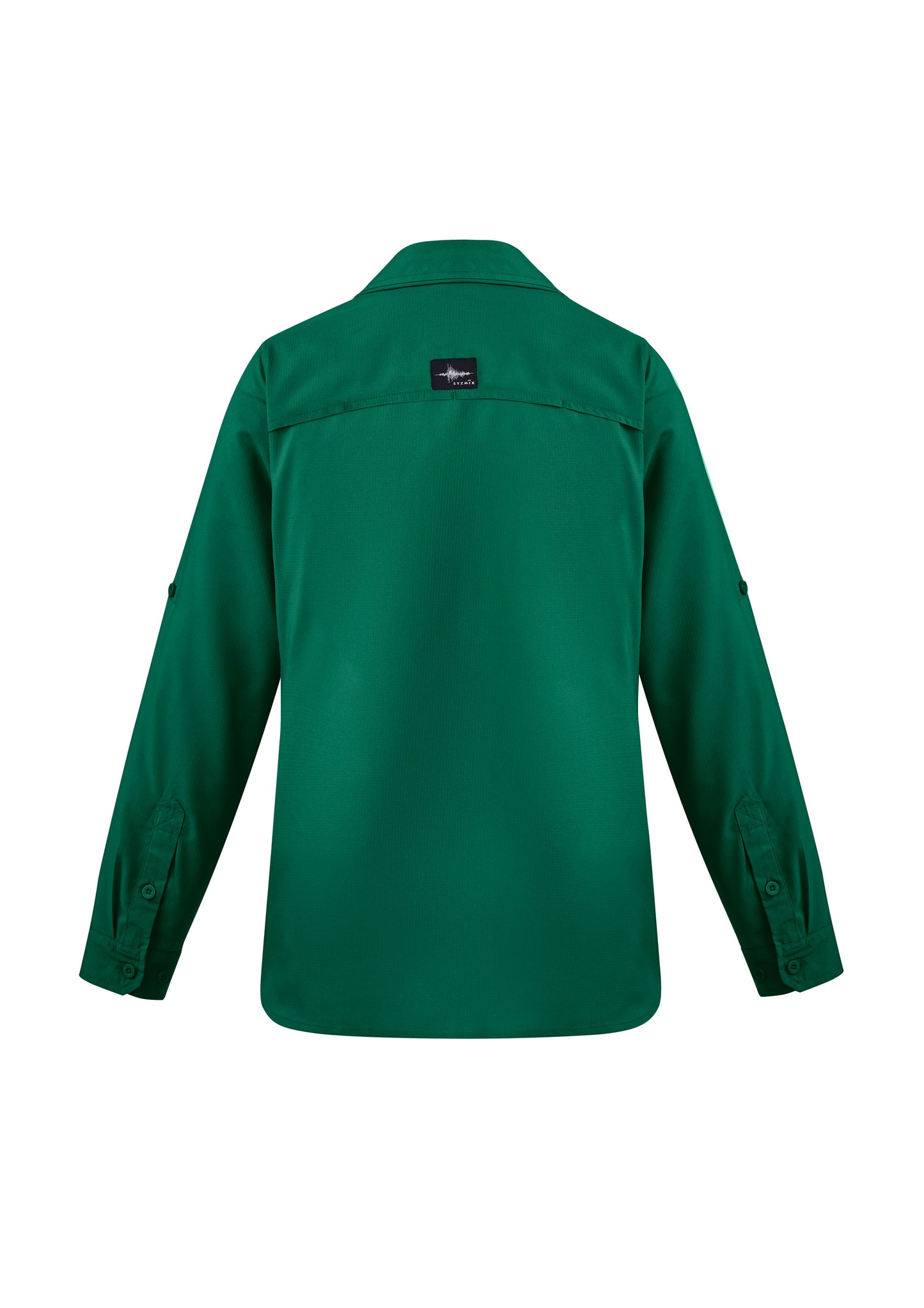 Womens Outdoor Long Sleeve Shirt Green back