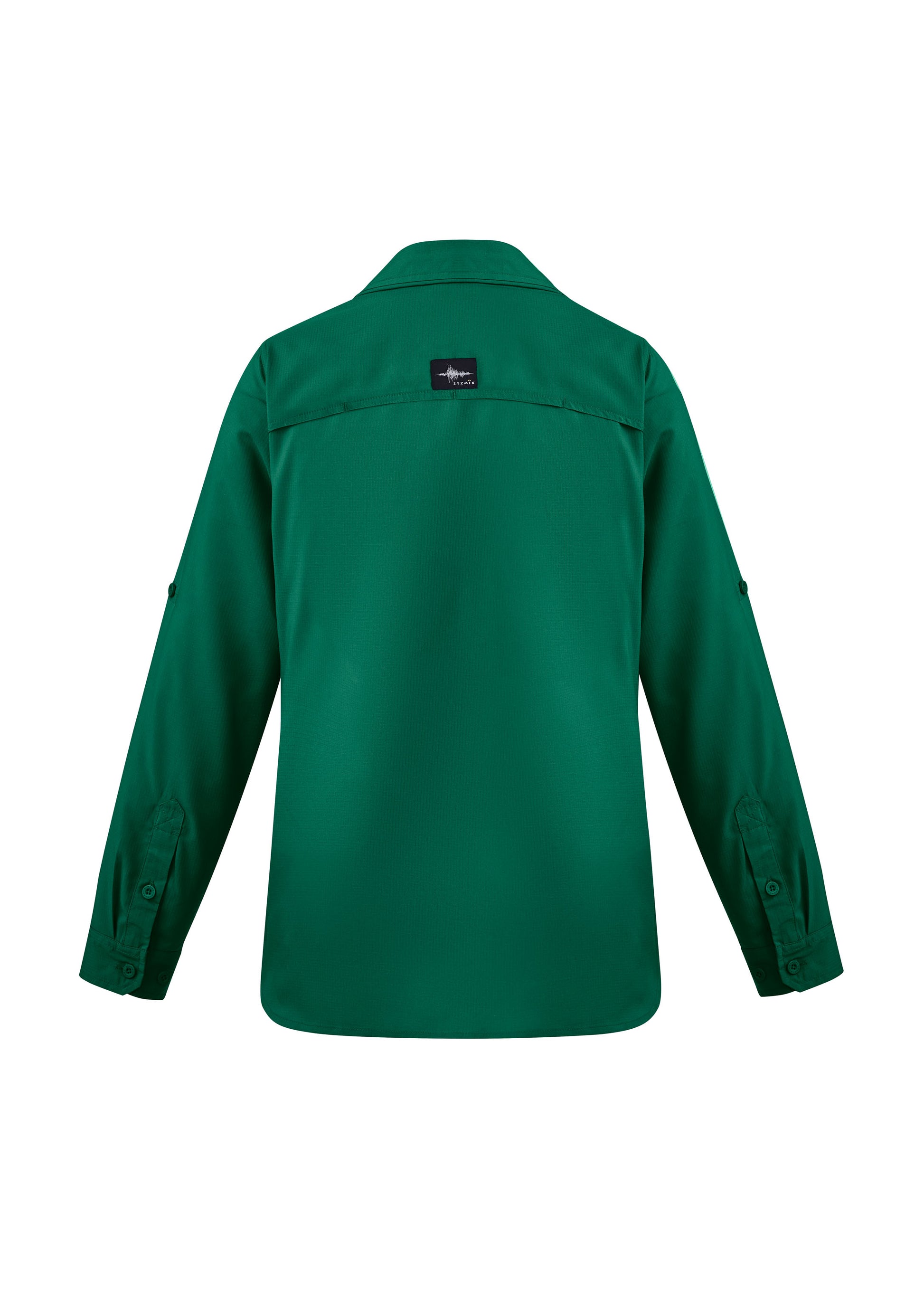 Womens Outdoor Long Sleeve Shirt Green back