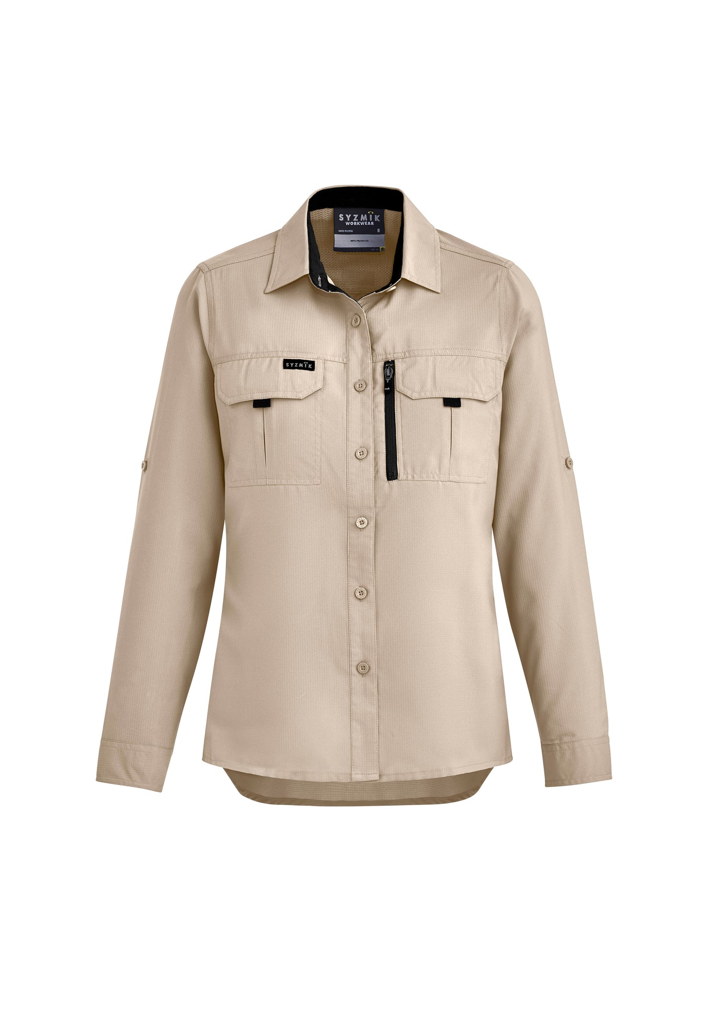 Womens Outdoor Long Sleeve Shirt Sand back