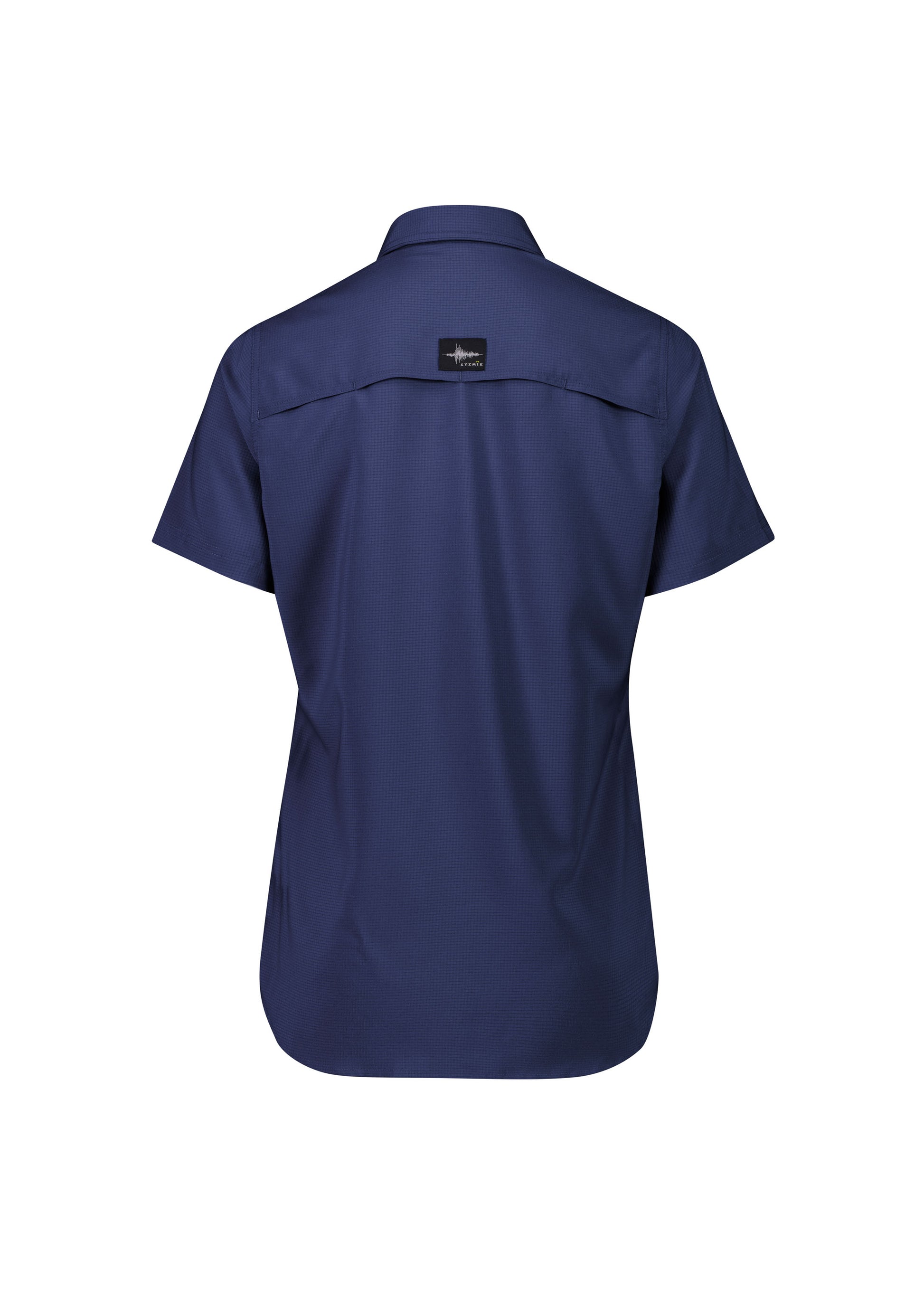 Womens Outdoor Short Sleeve Shirt Navy back