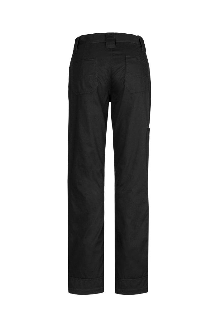Womens Plain Utility Pant Black back