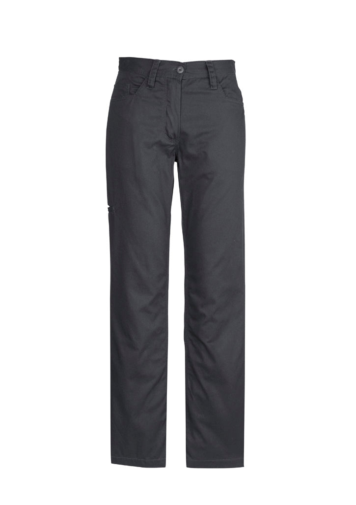 Womens Plain Utility Pant Charcoal front