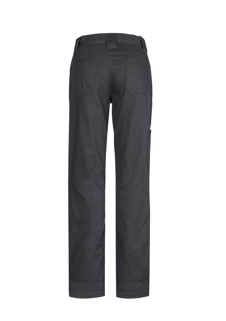 Womens Plain Utility Pant Charcoal back