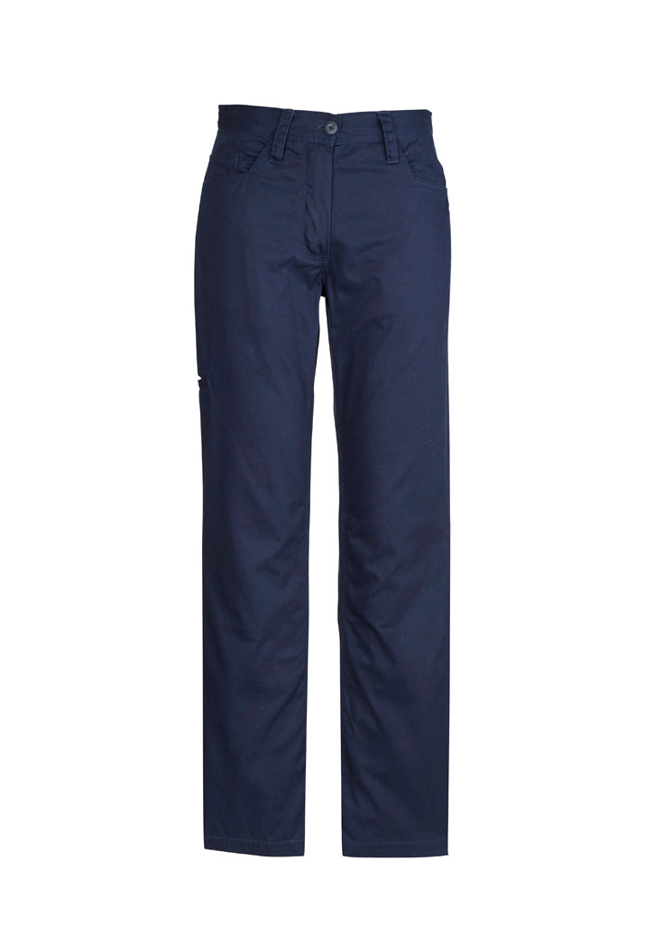 Womens Plain Utility Pant Navy front