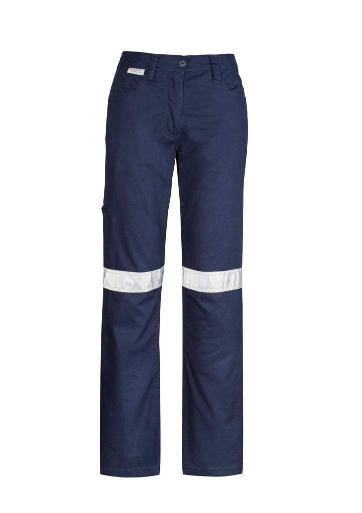 Womens Taped Utility Pant Navy back
