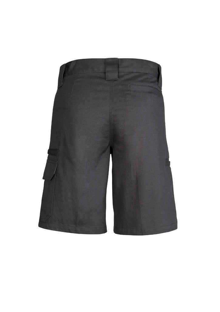Womens Plain Utility Short Charcoal back