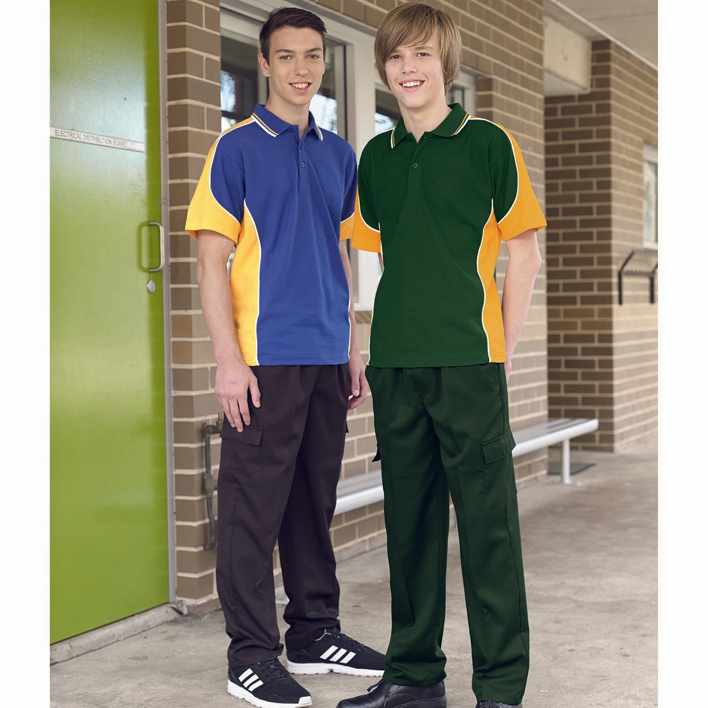 Kingston - Boys Gaberdine Cargos - with Draw Cord