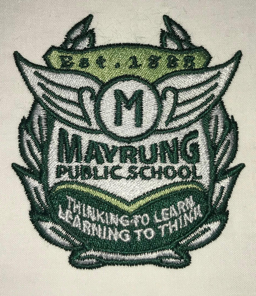 V-Neck Tracksuit Jumper - Mayrung Public School - Bottle Green