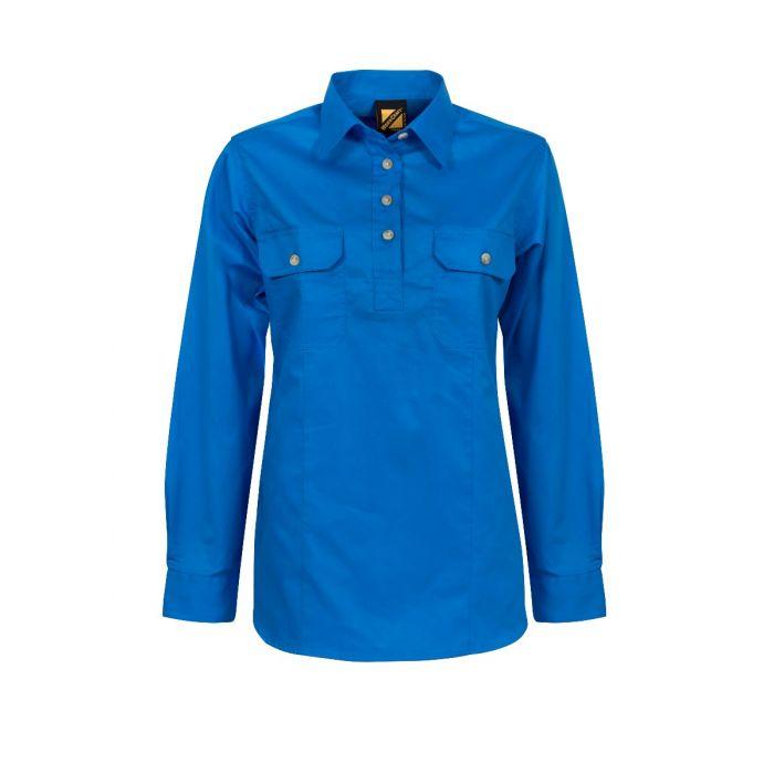 Workcraft - Men's Cotton Drill Long Sleeve Shirt