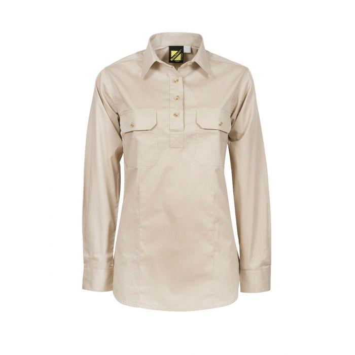 Workcraft - Men's Cotton Drill Long Sleeve Shirt