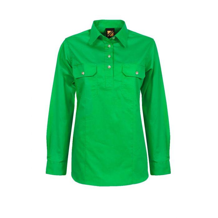 Workcraft - Men's Cotton Drill Long Sleeve Shirt