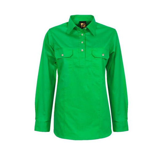 Workcraft - Men's Cotton Drill Long Sleeve Shirt
