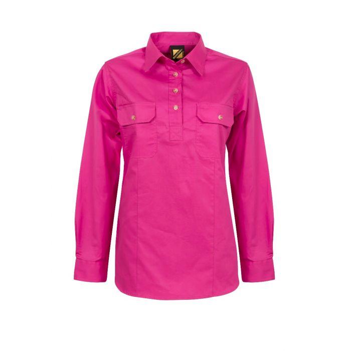 Workcraft - Men's Cotton Drill Long Sleeve Shirt