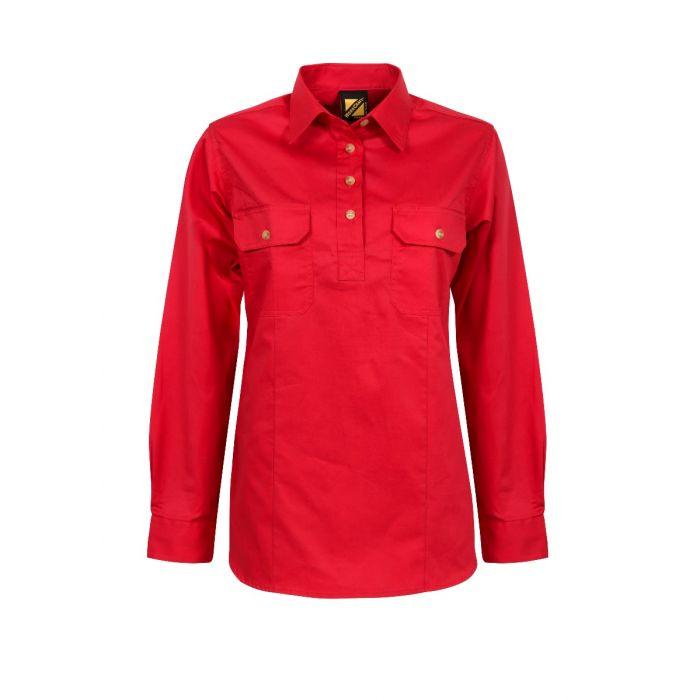 Workcraft - Men's Cotton Drill Long Sleeve Shirt