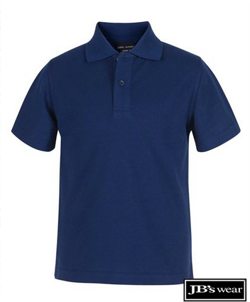 JB's Wear Kids Short Sleeve Polo 2KP - MAYRUNG PUBLIC SCHOOL - Navy EMBROIDERED