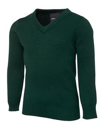 Midford Kids Knitted V-Neck- MAYRUNG PUBLIC SCHOOL- Bottle Green