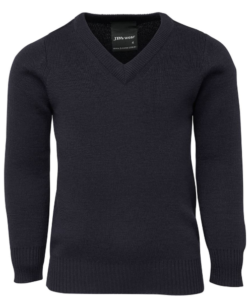 JB's Knitted V-Neck Jumper- Deniliquin Nth Primary - NAVY